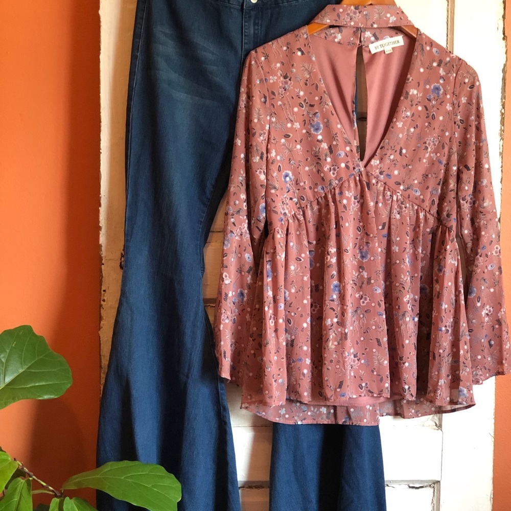 Boho Floral Top